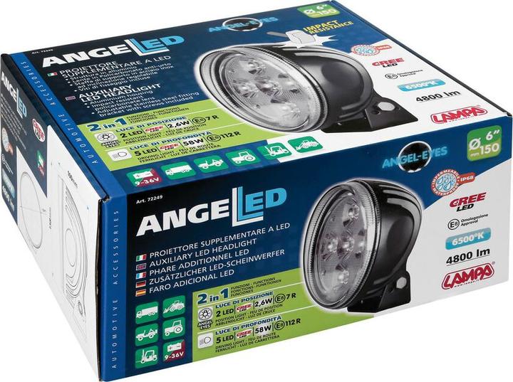 Image du produit Lampa Angel-Led, phare supplémentaire avec 7 LED, 9/36V - Ø 150 mm