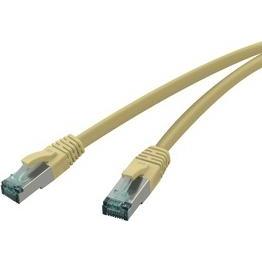 RED Patchkabel Cat.6a gelb 0,5m S/FTP, AWG 27/7, 2713-13-0003 (S/FTP, CAT6a, 0.50 m), Netzwerkkabel