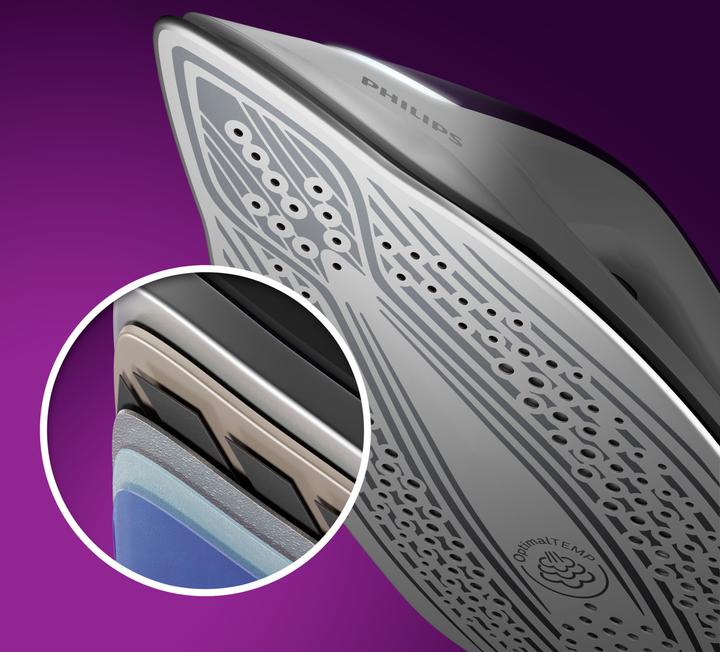 Image du produit Philips PSG8050/30 steam ironing station SteamGlide soleplate Purple (2700 W, 600 g/min)
