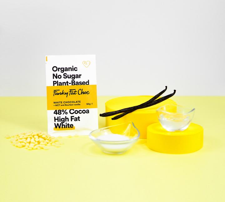 Produktbild Funky Fat Choc White + Bourbon Vanilla (500 g)