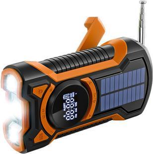 Produktbild Xtorm 5000 mAh Emergency Radio with Solar Panel, black/orange (AM, FM)