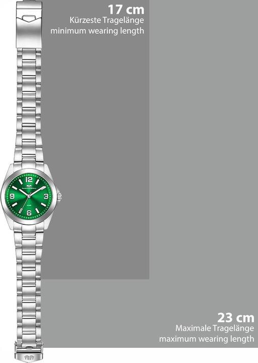 Immagine prodotto Orologio al quarzo da donna Majestia in acciaio inox argento - 32438 (Orologio da polso analogico, 37.50 mm)