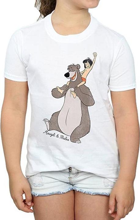 Immagine prodotto Disney Maglietta in cotone Mowgli e Baloo per bambina (140, 146)