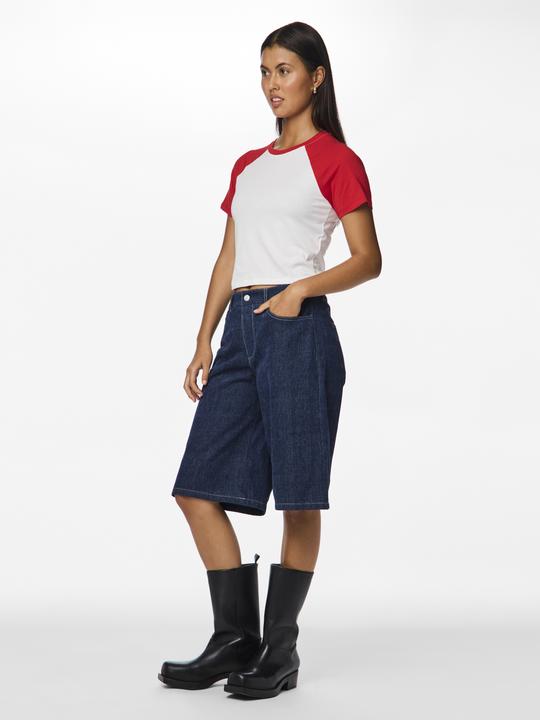 Produktbild Pieces PCJANNIE KONTRAST Crop-T-Shirt (S)