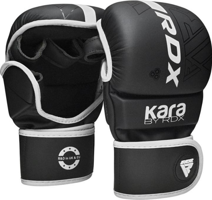 Actual product image Rdx Grappling Gloves Shooter F6 Matte White Plus-L/XL (L, XL)