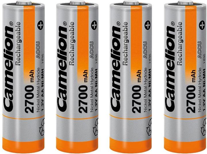 Produktbild Camelion NH-AA2300BP4 - Wiederaufladbarer Akku - Nickel-Metallhydrid (NiMH) - 1,2 V - 4 S (4 Stk., AA, 2300 mAh, Akku)