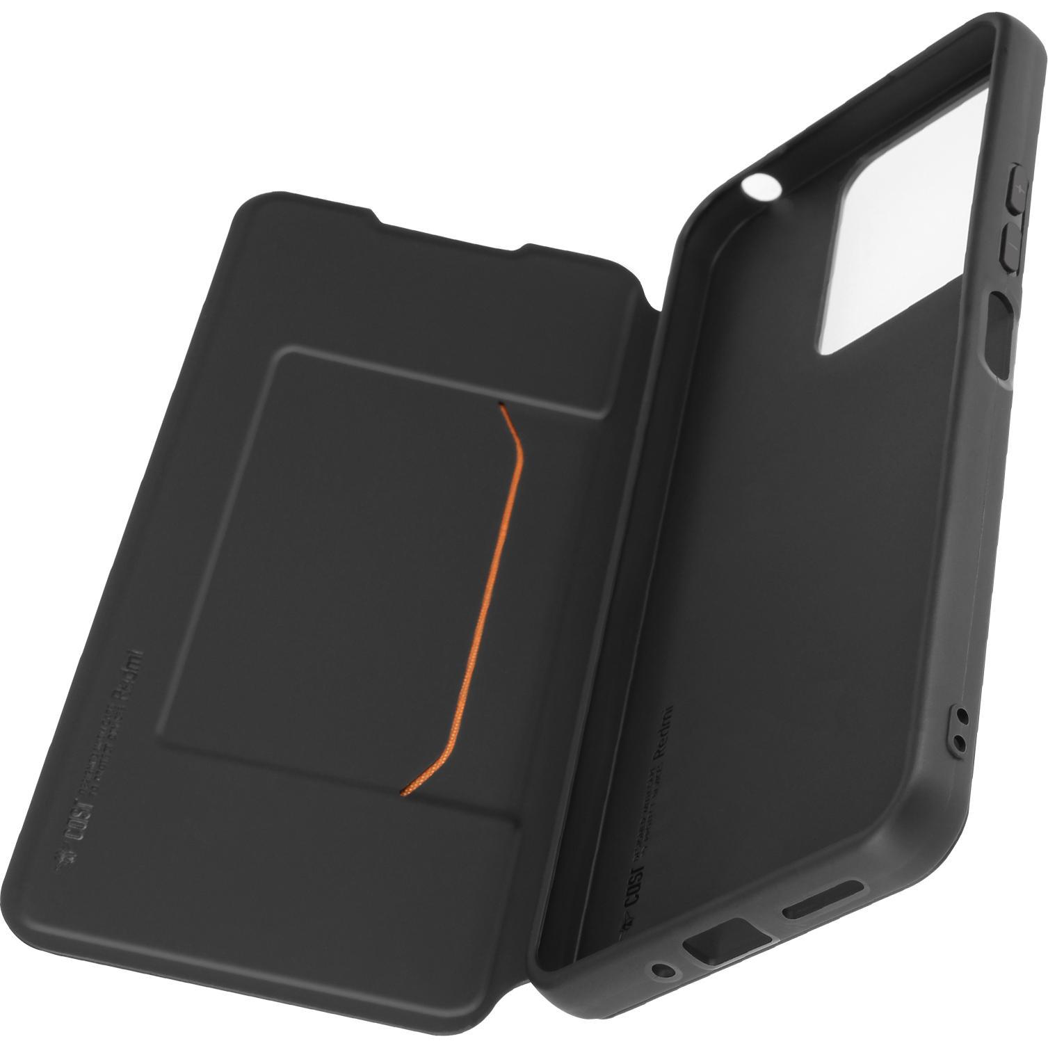 Thumbnail - Xiaomi Made for Bookcase with Necklace für Redmi 13C 4G - black (Xiaomi Redmi Note 13 4G), Smartphone Hülle, Schwarz