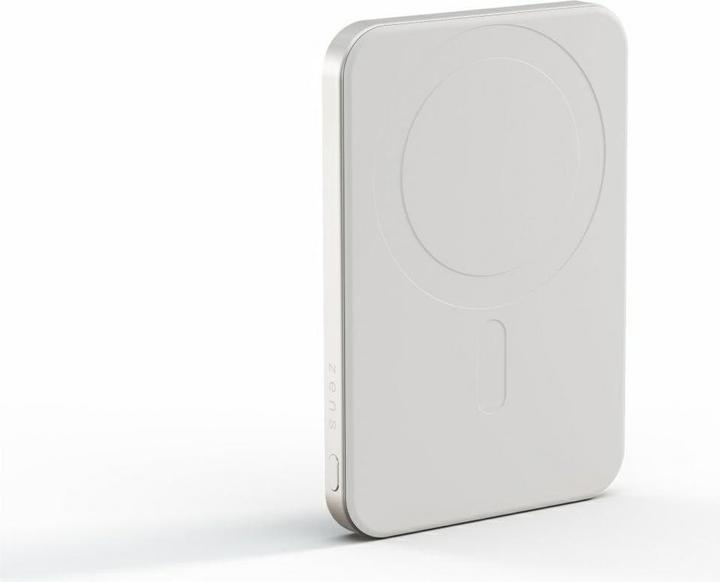 Image du produit Zens Slim Qi2 Al Powerbank 5000mAh White (5000 mAh, 15 W, 19.25 Wh)