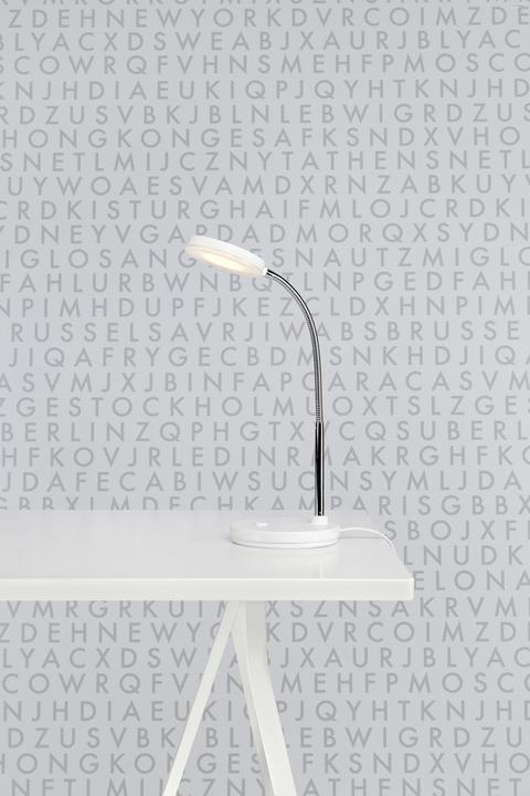 Image du produit Markslöjd Lampe de table Flex, 3000K, 5W, blanc/chrome (300 lm)