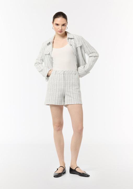 Image du produit Comma Hose Bouclé-Jerseyshorts mit Metallic-Garn (34)
