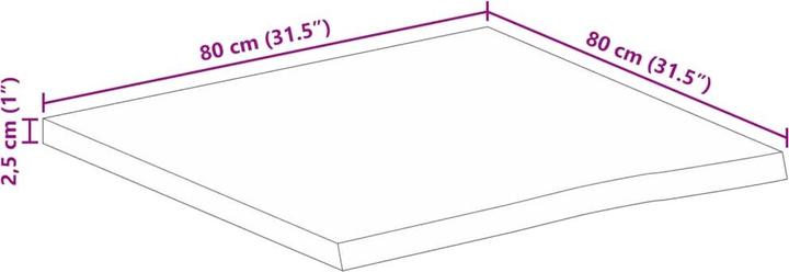 Produktbild vidaXL Tischplatte (80 x 80 cm)