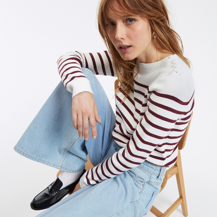 Produktbild La Redoute Collections Gestreifter Pullover (38)