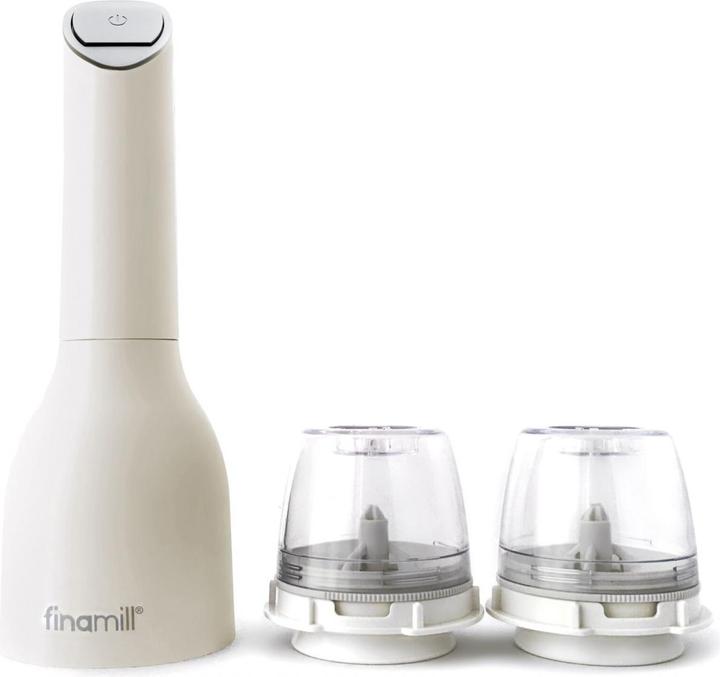 Actual product image FinaMill One soft cream with two FinaPod Pro Plus battery operated (Various spices)