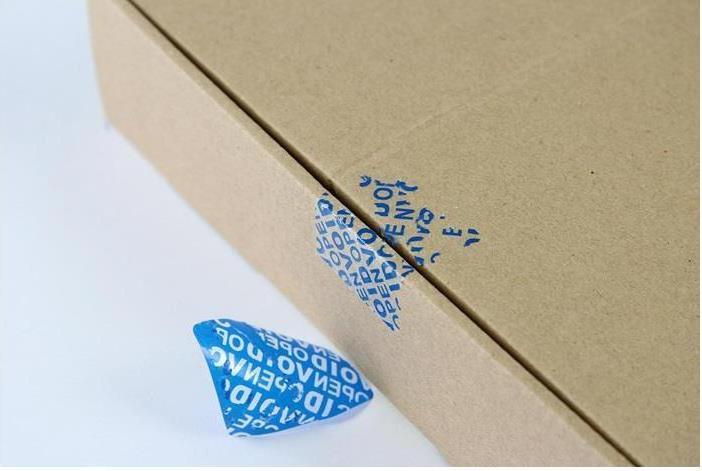 Image du produit Transpak Étiquettes de sécurité Dimensions 38x32mm bleu bleu