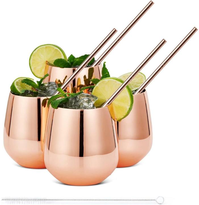 Image du produit Oak & Steel Gobelet or rose (3.50 dl, 4 x, Gobelet Moscow Mule)