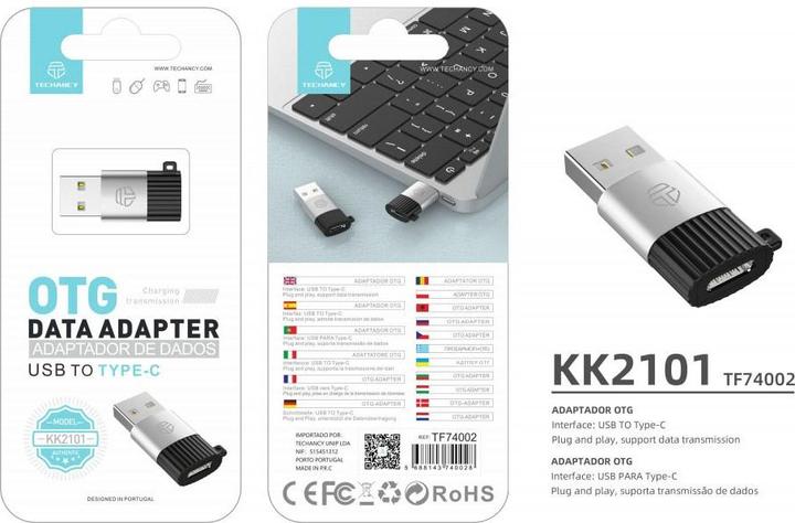 Produktbild Techancy Adapter von USB 2.0 auf Typ-C (USB 2.0)