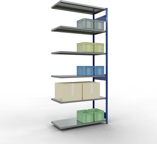 Actual product image Schulte Lagertechnik MULTIplus250 boltless add-on bay system with length bolts