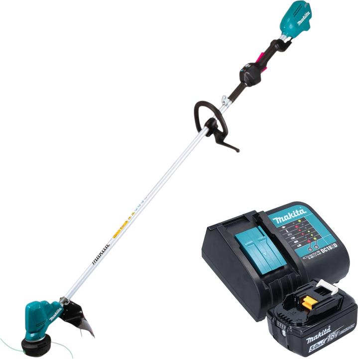 Produktbild Makita DUR 190 LSTX9 Akku Rasentrimmer 18 V 300 mm Brushless + 1x Akku 5,0 Ah + Ladegerät