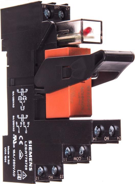 Actual product image Siemens Plug-in relay LZS RT4B4L24 DC 24V