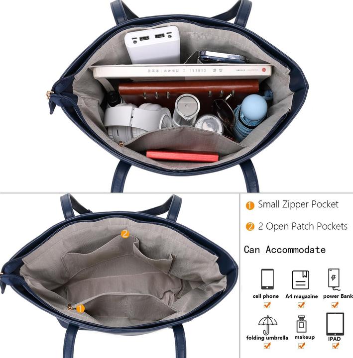 Produktbild Only-Bags.Store Arbeitstaschen mit grossem Fassungsvermögen und Reissverschluss