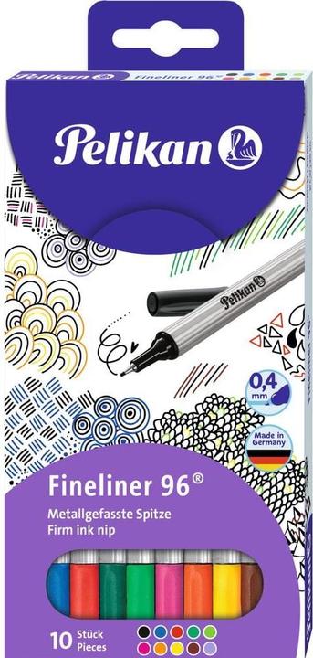 Produktbild Pelikan Fineliner 96 (Mehrfarbig, 10 x)