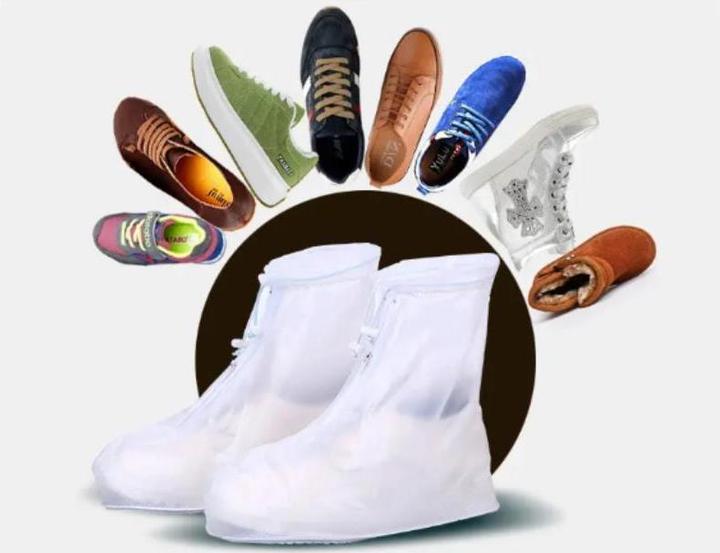 Actual product image Sparco Rainbow-coloured overshoes, size M (37-38), with zip, white (M)