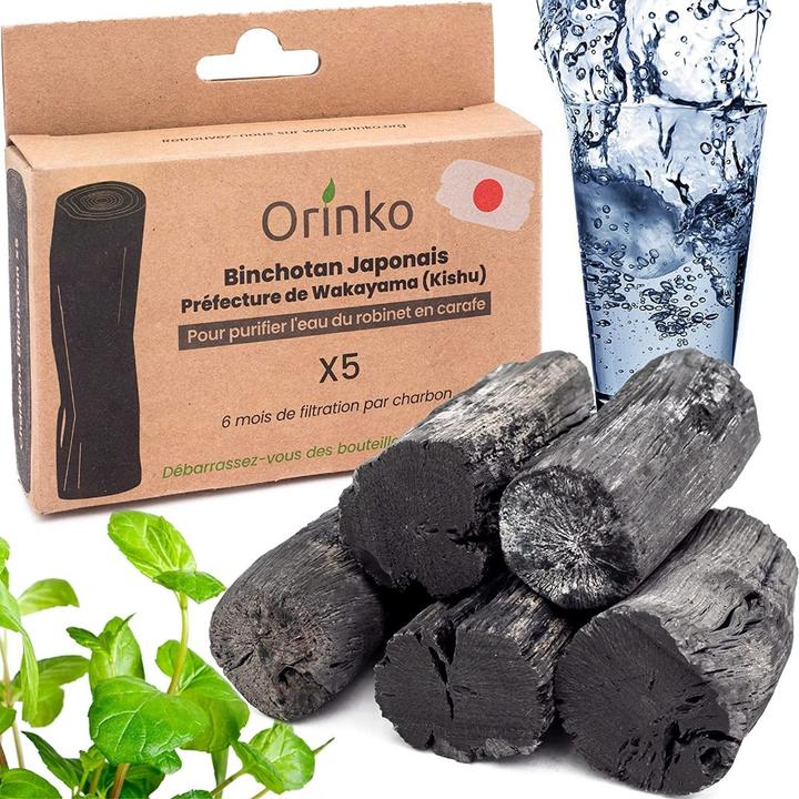 Produktbild Orinko Binchotan Aktivkohle Wasserfilter Japan 5er-Pack (5 x)