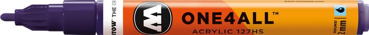 Actual product image Molotow Permanent marker One4All 127 HS refillable 2mm violet dark (Violet dark, 2 mm, 1 x)