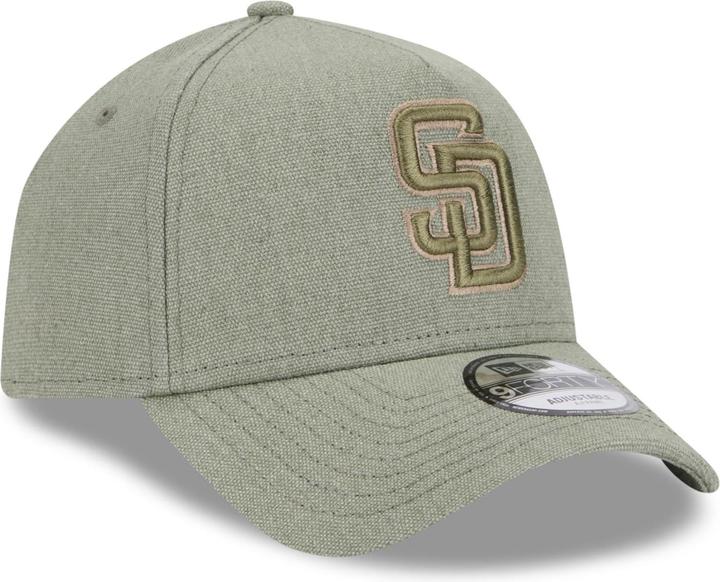 Image du produit New Era A-Frame Trucker Lin Cap - San Diego Padres olive (Taille unique)