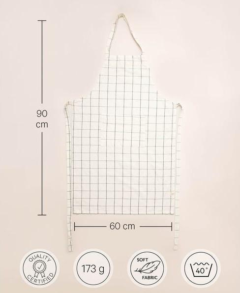 Image du produit Esmée Tablier de cuisine en coton et lin (90 C)