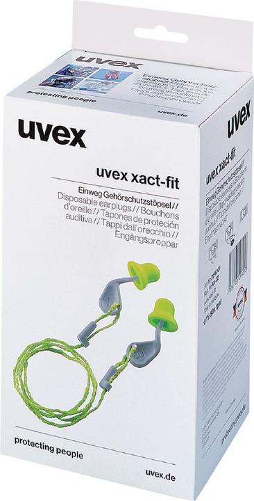 Produktbild Uvex Safety Gehörschutzstöpsel xact-fit mit Kordel (200 x)