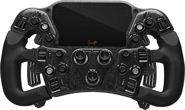 Actual product image Asetek SimSports Invicta Formula Lenkrad, 4,3-Zoll-LCD, USB-C - Red on Black Edition