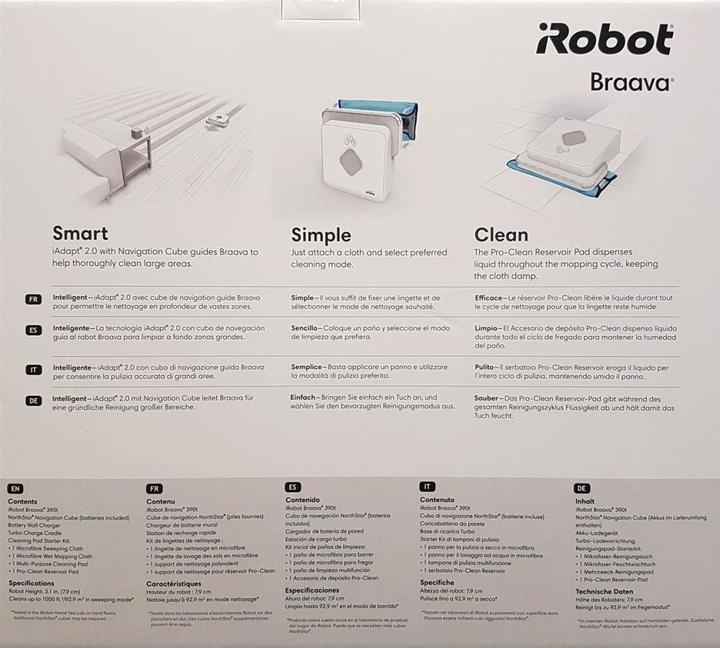 Productafbeelding iRobot Braava 390 T (Robot dweil)