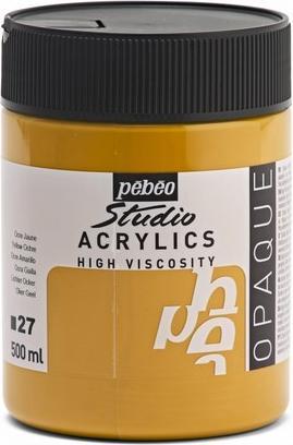 Produktbild Pebeo Studio Acrylics feine Acrylfarben (Lichter Ocker, 500 ml)