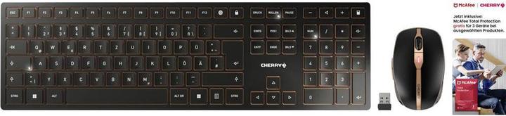 Image du produit CHERRY DW 9100 Slim + McAfee 1Y 3 User (DE, Sans fil)