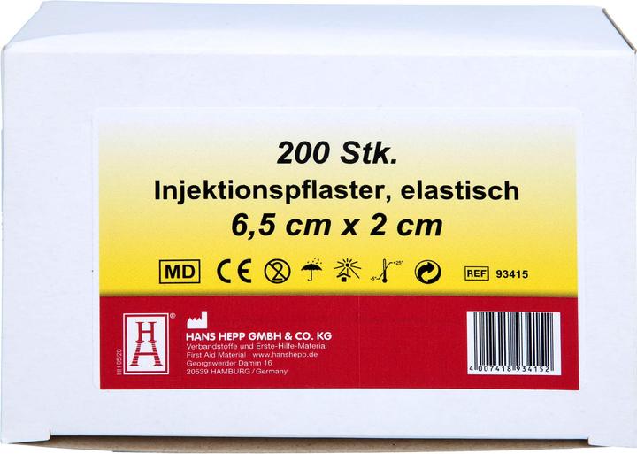 Produktbild Injektionspflaster 2x6,5cm Vlies weiss, 200 St PFL (200 x)