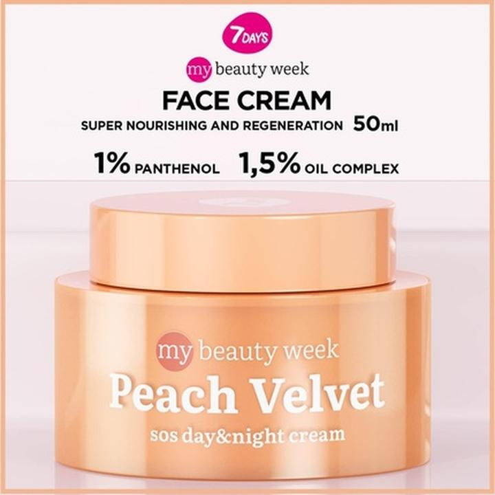 Actual product image 7Days Collagen Face Cream with Panthenol and Shea Butter Moisturising Facial Skin Care Product 1 pc (50 ml, Day cream)