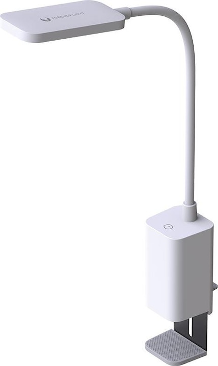 Forever Light Lampada LED da scrivania 6W con clip PURE FLB-10 KIRSTEN bianco