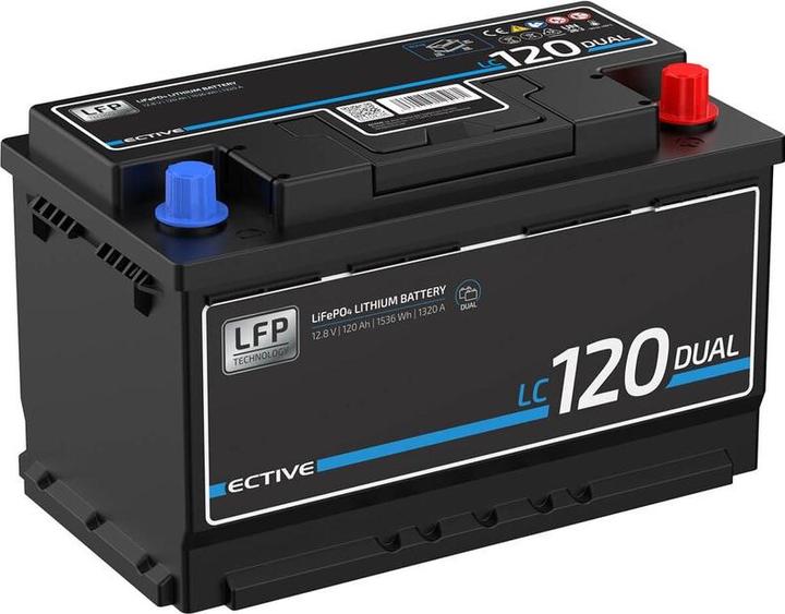 Actual product image Ective LC 120 Dual LFP | Starter and supply battery (12 V, 120 Ah, 1320 A)