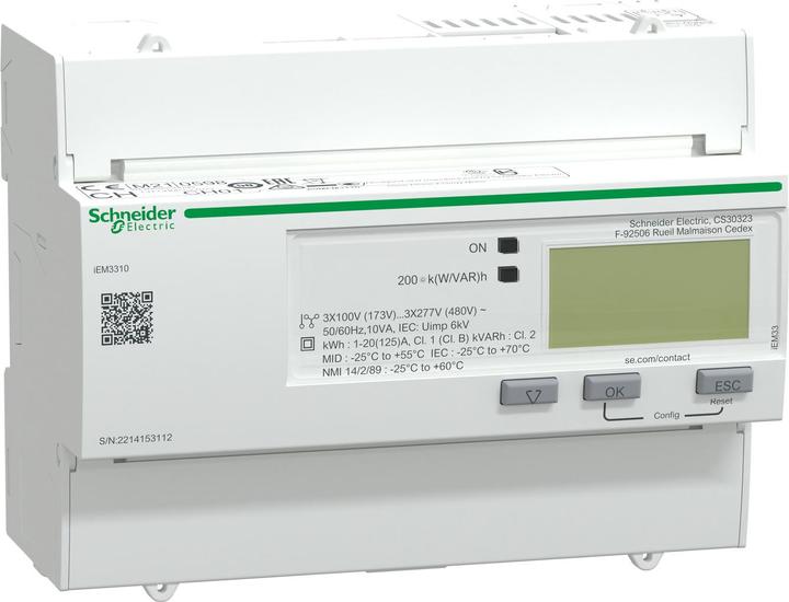 Produktbild Schneider Electric iEM3310 Energy Meter 125 A Pulse MID