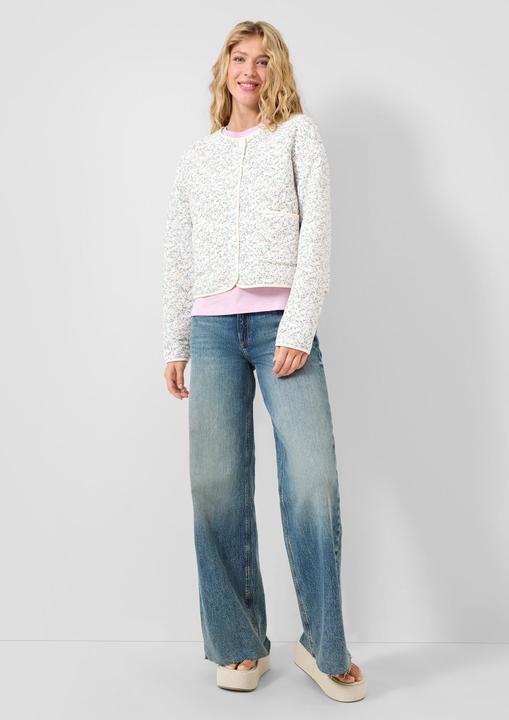 Produktbild s.Oliver Sweatshirt Gesteppte Jerseyjacke mit all over print (S)