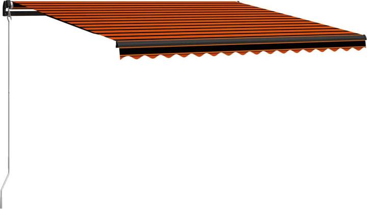 cornice grigia, Tessuto arancione e marrone