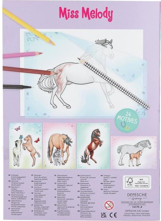 Actual product image Depesche Colouring Book Copy Book Miss Melody