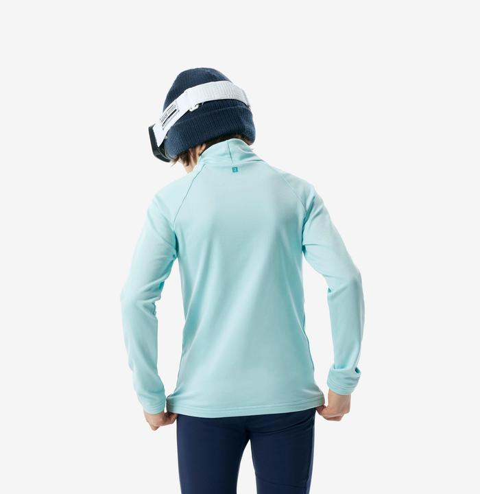 Produktbild Wedze Skiunterwäsche Funktionsshirt Kinder hoher Kragen - BL 500 türkis (116)