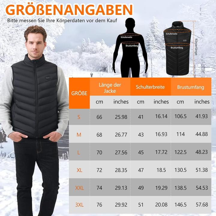 Image du produit Mincoo Beheizbare Herrenweste mit Akku (S)