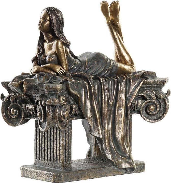 Produktbild DKD Home Decor Deko-Figur Damen Kupfer Harz (30,5 x 15,5 x 28,5 cm)
