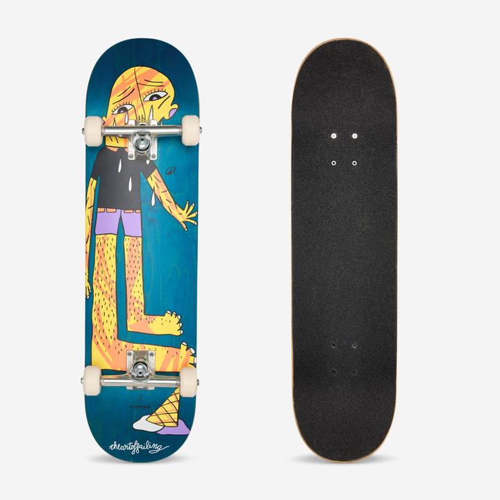 Actual product image Decathlon Full Skateboard Cp500 Ice Cream For Skaters From Age 12 (31.89")