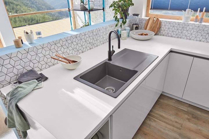 Image du produit Villeroy & Boch V&B Mitigeur monocommandé pour évier UMBRELLA FLEX anthracite