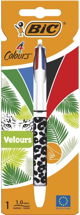 Produktbild Bic 4 Colours Velours (Weiss, Assortiert, Schwarz, 1 x)