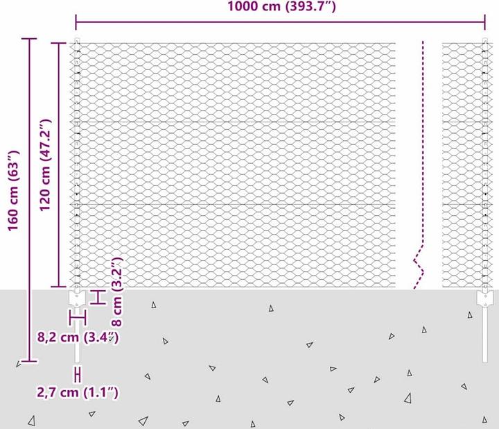 Produktbild vidaXL Aussenbarriere